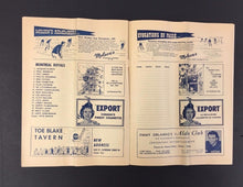 Load image into Gallery viewer, 1953 Montreal Royals vs Quebec Aces Jacques Plante Jean Beliveau Forum Program