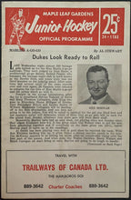 Load image into Gallery viewer, 1966 OHA Vintage Hockey Program St Catherines Blackhawks v Toronto Marlies