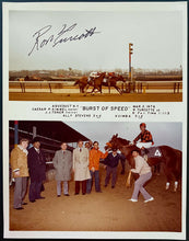 Load image into Gallery viewer, 1976 Ron Turcotte Autographed Original Type 1 Photo Horse Racing Aqueduct Race