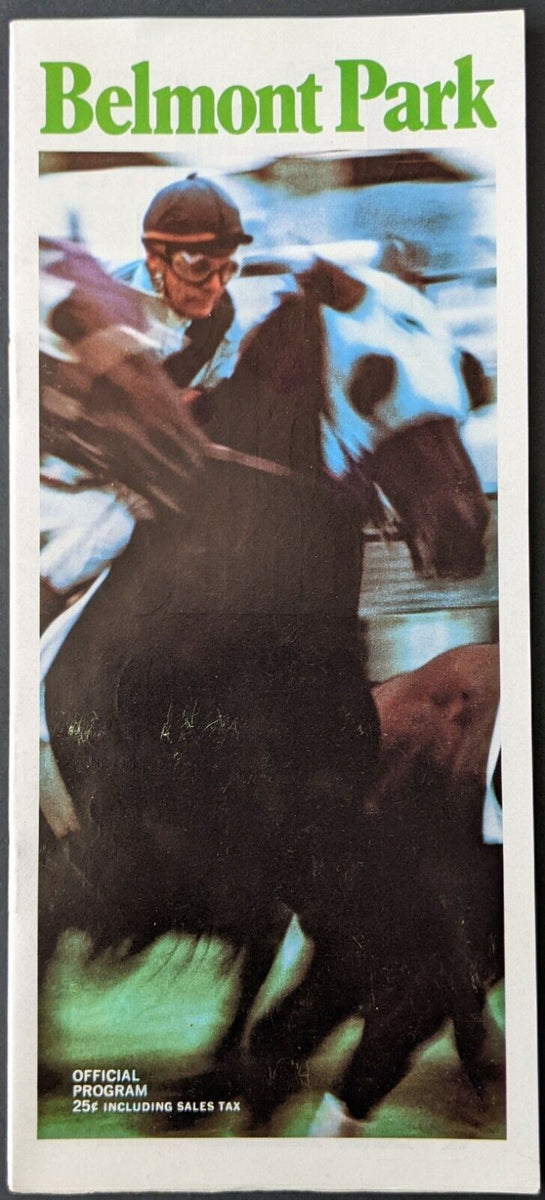 1973 Belmont Stakes Horse Racing Program Secretariat Willie