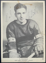 Load image into Gallery viewer, 1939-40 OPC V301-1 Neil Colville Autographed Signed Card New York Rangers JSA