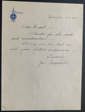 Load image into Gallery viewer, 1949 Joe Gasparella Autographed Written Letter Norte Dame QB Signed Vintage