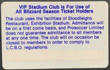 Load image into Gallery viewer, 1980 NASL Toronto Blizzard Ticket+Schedule+VIP Card North American Soccer League