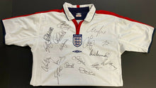 Load image into Gallery viewer, 2004 Signed UEFA Euro England Jersey Kit Shirt Autographed x17 David Beckham COA
