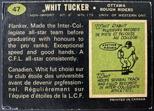 Load image into Gallery viewer, 1970 Autographed OPC CFL Football Card #47 Whit Tucker Ottawa Rough Riders