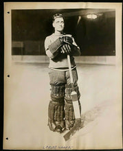 Load image into Gallery viewer, 1927 NHL Hockey Photo New York Rangers Legendary Goalie Lorne Chabot