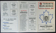Load image into Gallery viewer, 1971 Maple Leaf Gardens OHA Hockey Playoffs Program Marlboros vs Peterboro Petes