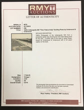 Load image into Gallery viewer, 1920's Indianapolis 500 Press Photo Time Trials At Indy Vintage Racing LOA