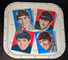 Load image into Gallery viewer, The Beatles Serving Tray 1970's Made In England Vintage Original Fab 4 Unused