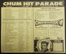 Load image into Gallery viewer, 1963 1050 Chum Chart Radio Station Survey Music Toronto Jimmy Gilmer
