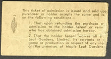 Load image into Gallery viewer, Oct 26 1963 Maple Leaf Gardens NHL Hockey Ticket Toronto Maple Leafs vs Rangers