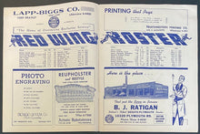 Load image into Gallery viewer, 1949 NHL Hockey Stanley Cup Game 1 Program Detroit Red Wings Toronto Maple Leafs