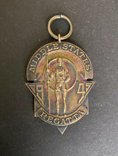 Load image into Gallery viewer, 1945 Vintage Gold Plated Sterling Silver Regatta Middle States Medal