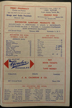 Load image into Gallery viewer, 1947 MiLB AAA Baseball Program Rochester Red Wings Baltimore Orioles Vintage