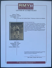 Load image into Gallery viewer, 1913 New York Yankees Catcher in Uniform at the Ballpark Photograph MLB LOA