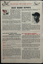 Load image into Gallery viewer, 1951 Vintage Cleveland Indians Complete Program MLB Baseball New York Yankees