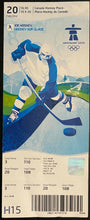 Load image into Gallery viewer, 2010 Vancouver Olympics Men's Ice Hockey Round Robin Ticket Slovakia Latvia