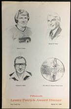 Load image into Gallery viewer, Lester Patrick 1980 US Olympic Gold Medal Hockey Team Award Dinner Program +