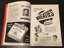 Load image into Gallery viewer, 1954 HARRY LUMLEY Autograph Maple Leafs PROGRAM Toronto vs NYR Vtg Hockey NHL