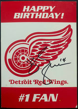 Load image into Gallery viewer, Brendan Shanahan Autographed Detroit Red Wings Birthday Card Signed NHL Hockey