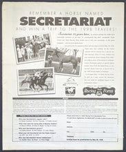 Load image into Gallery viewer, 1998 Special Racing Daily Form Secretariat 25th Anniversery Citation Affirmed