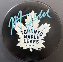 Load image into Gallery viewer, Morgan Rielly Autographed Toronto Maple Leafs Hockey Puck Signed Frameworth COA