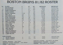 Load image into Gallery viewer, 1982 Northlands Coliseum NHL Program Oilers vs Bruins - Gretzky 92 Goal Season