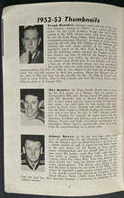 Load image into Gallery viewer, 1953-54 New York Rangers NHL Hockey Blue Book Media Guide Rookie Johnny Bower