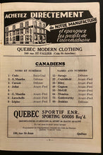 Load image into Gallery viewer, 1935 Ligue Canado-Americaine Montreal Canadiens Quebec Beavers Rare Vtg Program