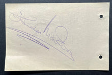 Load image into Gallery viewer, 1940's Ballet Star Lucie Saronova Vintage Autographed Signed Album Page Cut