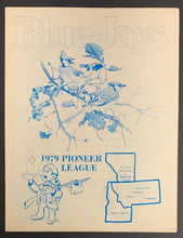 Load image into Gallery viewer, 1979 Medicine Hat Blue Jays Baseball Program vs Calgary Lethbridge Vintage