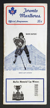 Load image into Gallery viewer, 1974 Maple Leaf Gardens OHA Major Jr A Program Toronto  vs Sault Ste Marie