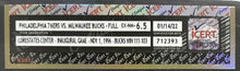Load image into Gallery viewer, Allen Iverson First Game NBA Debut Ticket Philadelphia 76ers iCert EX-NM 6.5