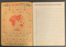 Load image into Gallery viewer, 1927 CCM Skates Scribbler Vintage Rare World Champion Ottawa Senators Cover