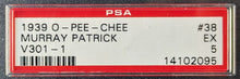 Load image into Gallery viewer, 1939 O-Pee-Chee #23 Rod Lorraine V301-1 Graded EX 5 Montreal Canadiens NHL PSA