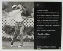 Load image into Gallery viewer, 2004 SP Signature Shots Robert Allenby Autographed Upper Deck Card UDA Golf 8x10