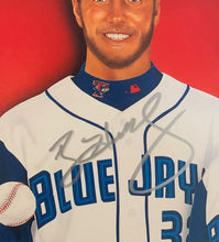Load image into Gallery viewer, Halladay + Wells + Delgado Autographed Signed Blue Jays All Star Poster MLB JSA