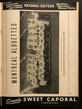 Load image into Gallery viewer, 1949 CFL Football Vintage Program Montreal Alouettes vs Hamilton Tiger Cats Vtg