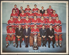 Load image into Gallery viewer, Montreal Canadiens 1961-62 Team Photo NHL Hockey Molson 9 Hall Of Famers
