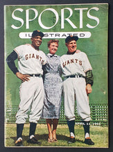 Load image into Gallery viewer, April 1955 Sports Illustrated NY Giants Mays Durocher 8 Topps Cards Spahn Banks