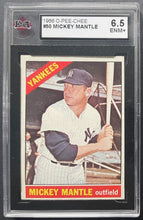 Load image into Gallery viewer, 1966 O-Pee-Chee #50 Mickey Mantle OPC Card KSA 6.5 ENM+ New York Yankees MLB