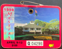 Load image into Gallery viewer, 1998 PGA Masters Golf Tournament Program + Weekend Pass Bobby Jones Pictured