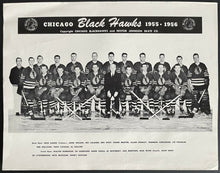 Load image into Gallery viewer, 1955-56 Chicago Blackhawks Team Issued Nestor Johnson Promo Photo