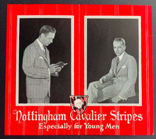 Load image into Gallery viewer, 1900s Advertisement 4 Page Vintage Nottingham Cavalier Stripes Suits Old Rare