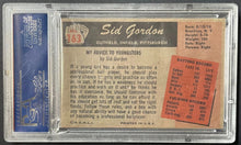 Load image into Gallery viewer, 1955 Bowman Sid Gordon #163 Slabbed & Graded NM 7 Baseball Card PSA