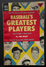 Load image into Gallery viewer, Circa 1950s Baseball Greatest Players Book MLB Vintage Ty Cobb Joe DiMaggio