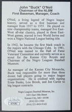 Load image into Gallery viewer, Buck O’Neil Signed Postcard Kansas City Monarchs Negro League Baseball JSA Auto