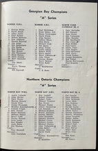 Load image into Gallery viewer, 1961 Little NHL Minor Hockey Tournament Program Bobby Orr Parry Sound Vintage