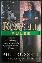 Load image into Gallery viewer, 2001 Bill Russell Signed HC Copy Russell Rules Autographed NBA Basketball JSA