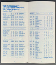 Load image into Gallery viewer, 1992 Quebec Nordiques Training Camp Guide NHL Hockey Defunct Team French